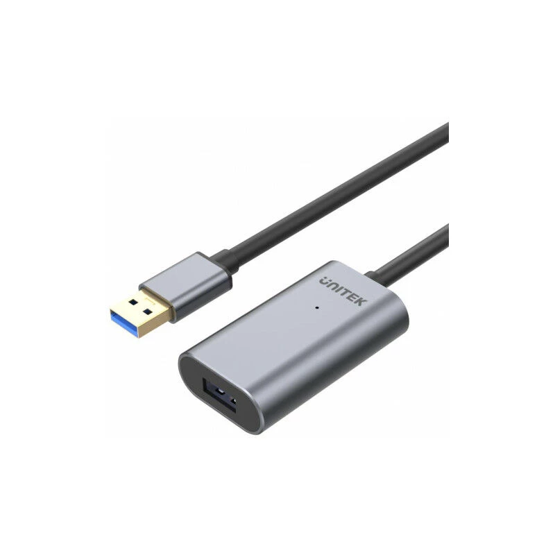 Cabo de extensão ativo USB 3.0 Unitek, 10m, alumínio, Y-3005