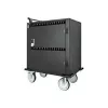 Carrinho de carregamento/trolley Manhattan 32 vias via USB-C para iPad até 13 polegadas, MacBook Air até 13 polegadas e Chromebook até 14 polegadas, também outros tablets/smartphones (com cabo dispositivo-para-USB-C), compartimentos 330x22x235 mm, cabo de carregamento do dispositivo não incluído (recomendado cabo USB-C 35