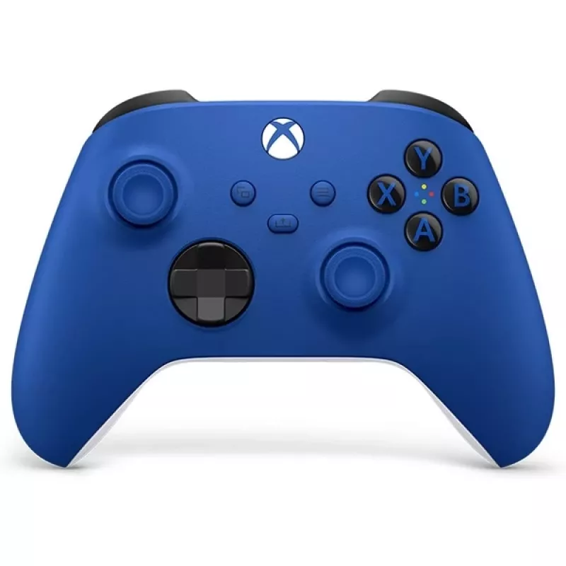 Comando sem fios Microsoft Xbox azul e branco Bluetooth/USB gamepad analógico/digital Android, PC, Xbox One, Xbox One S, Xbox One X, Xbox Series S, Xbox Series X, iOS