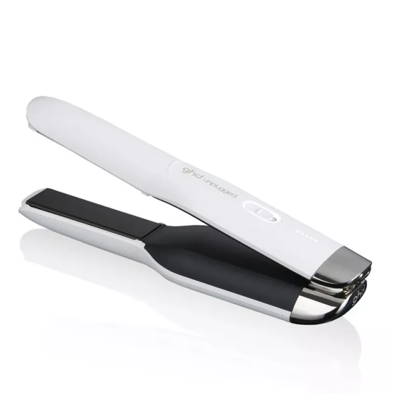 Ferro de alisar GHD Unplugged Warm White iões de lítio 300g
