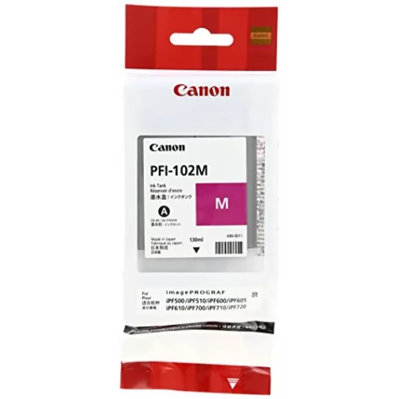 Cartucho de tinta Canon PFI-102M 1 unidade original magenta