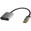 Adaptador de cabo de vídeo LogiLink CDA0108 0,15 m DisplayPort HDMI preto cinzento
