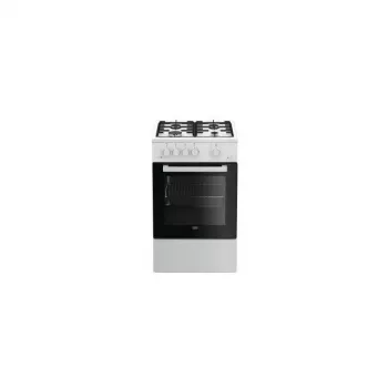 Fogão Beko FSG52020FW fogão independente a gás preto, branco