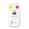 Adaptador conversor Baseus ficha USB para conector fêmea USB-C preto
