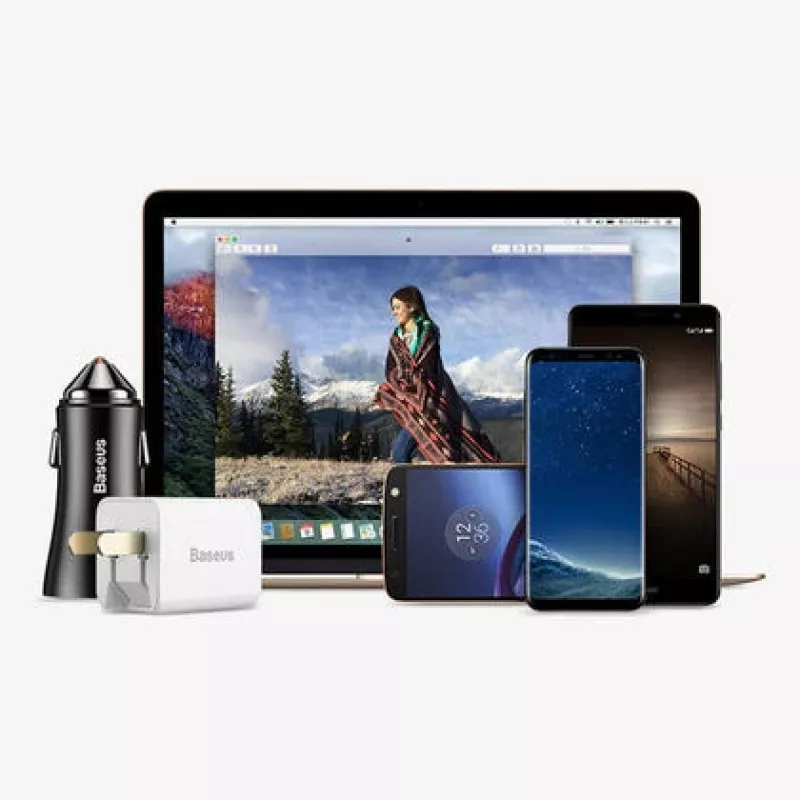 Adaptador conversor Baseus ficha USB para conector fêmea USB-C preto
