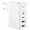 Carregador de viagem Baseus GaN2 Pro Quick 2x USB + 2x USB-C, 100W, EU (Branco)