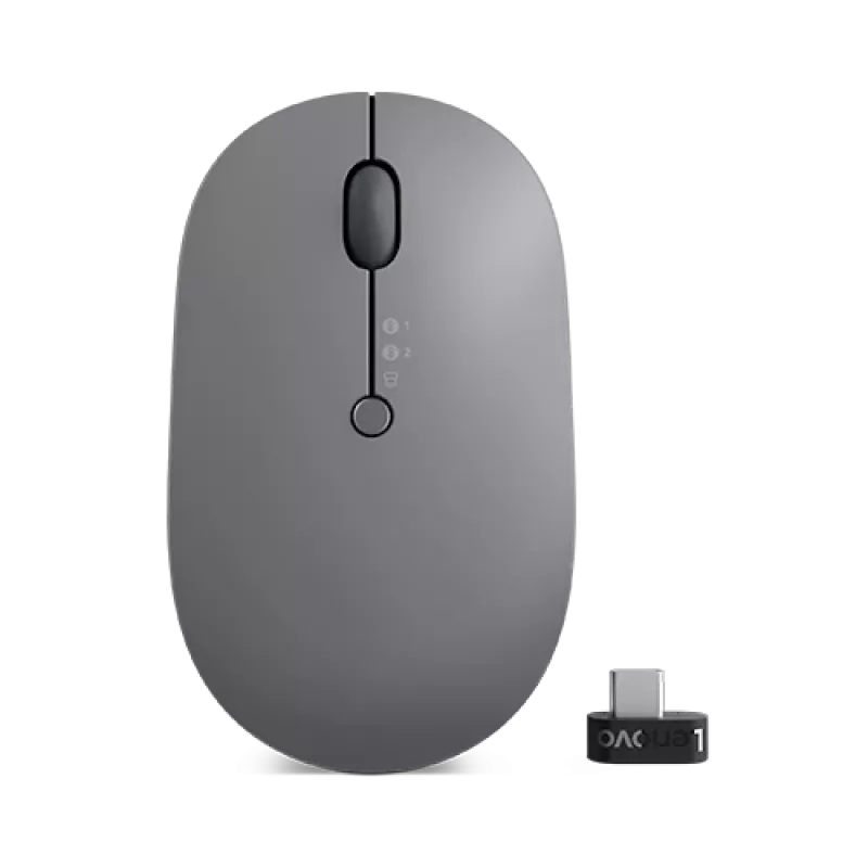 Rato Lenovo Go Wireless Multi-Device Office ambidestro RF Wireless + Bluetooth + USB Type-A ótico 2400 DPI