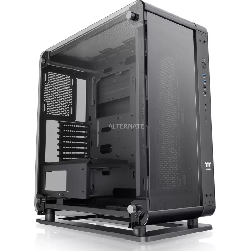 Caixa de PC Thermaltake Core P6 Tempered Glass Midi Tower preta