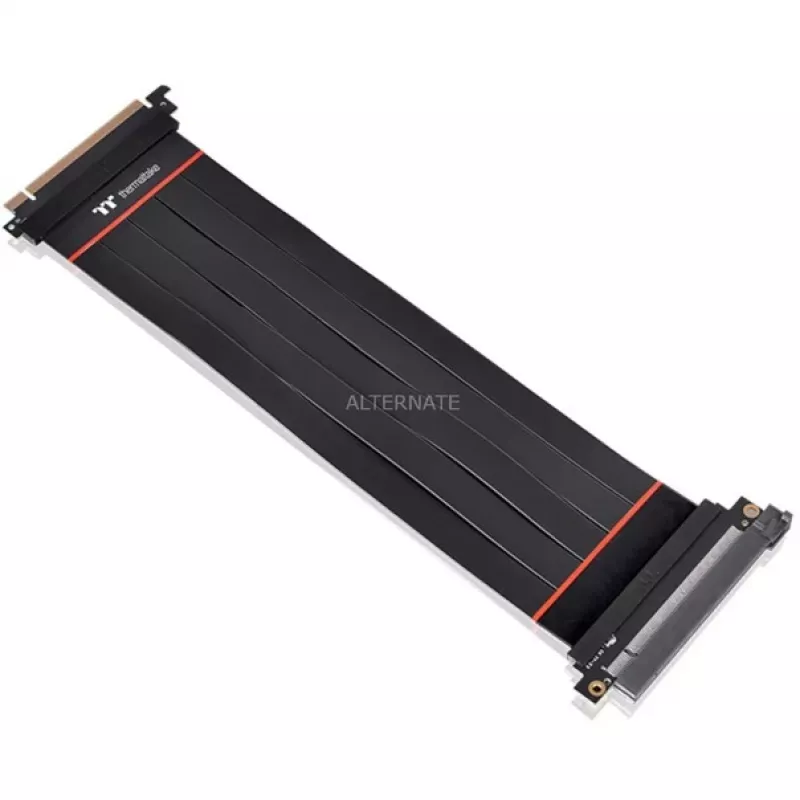 Thermaltake AC-058-CO1OTN-C1 cabo extensor riser PCIe 4.0 x16, 0,3 m, preto
