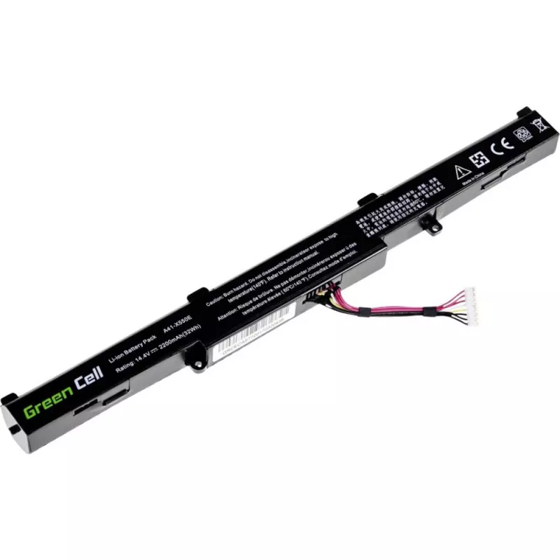 Green Cell AS77 bateria para ASUS A41-X550E (X550, F550, K550, R510), Li-Ion 14,4 V 2200 mAh, 4 células, preta