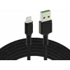 Cabo Lightning para USB-A Green Cell KABGC12, 2 m, Lightning – USB A, preto