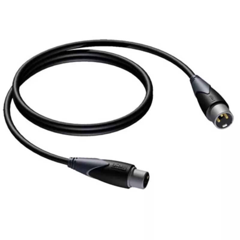 Cabo de áudio PROCAB CLA901/3 3 m XLR (3 pinos) preto, cinzento
