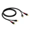 Cabo 2X ficha RCA/Cinch - 2X ficha RCA/Cinch 1,5