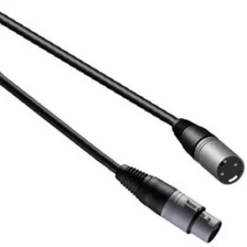 Cabo de áudio PROCAB CAB901 5 m ficha XLR para conector fêmea preto