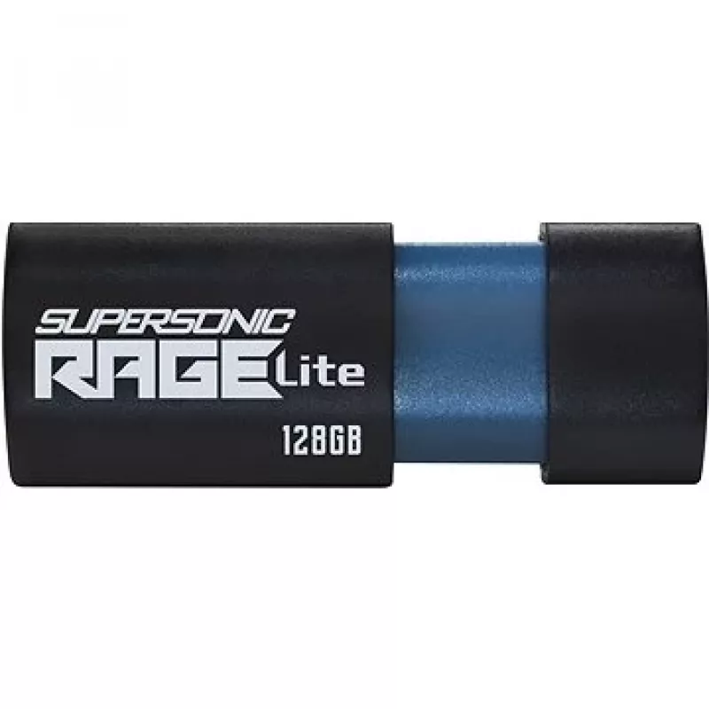 Pen drive PATRIOT Supersonic Rage Lite 128 GB USB Type-A 3.2 Gen 1, 180 MB/s, azul/preto