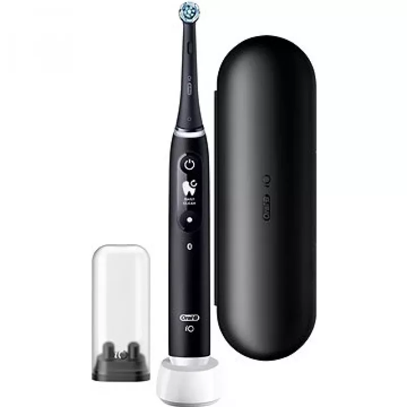 Escova de dentes elétrica Oral-B iO6 com estojo preta Onyx