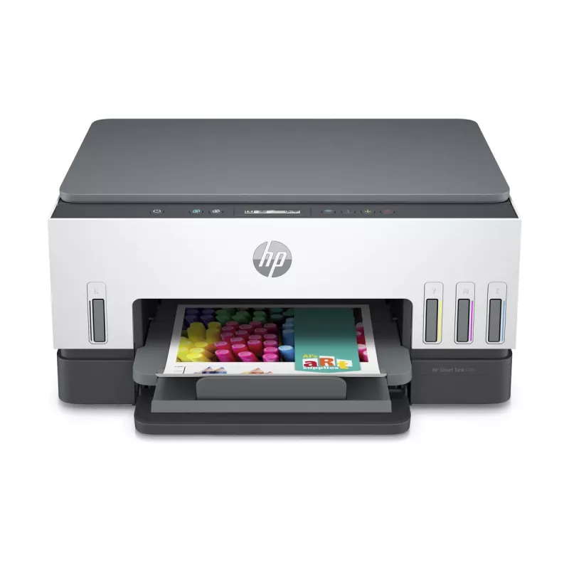 Impressora multifunções HP Smart Tank 670 — Thermal Inkjet, cor, A4, Wi‑Fi/Bluetooth, duplex, 4800x1200 DPI
