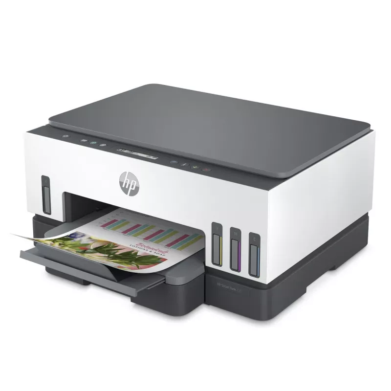 Impressora multifunções HP Smart Tank 720 — jato de tinta térmico, cor, A4, Wi‑Fi, duplex, 4800x1200 dpi
