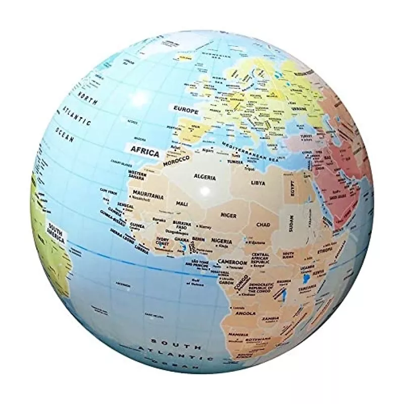 Globo Caly MG DYSTRYBUCJA modelo C009 — mundo político, 42 cm de diâmetro