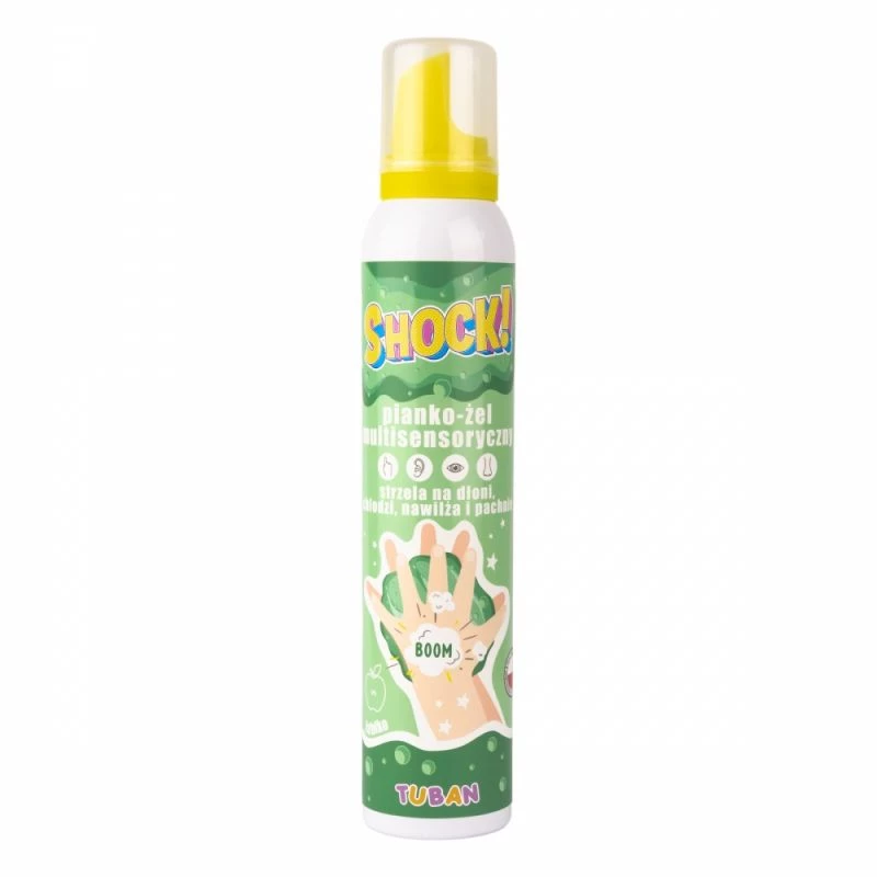 Slime Tuban SHOCK! FOAM-GEL MULTISSENSORIAL MAÇÃ 200 ml verde