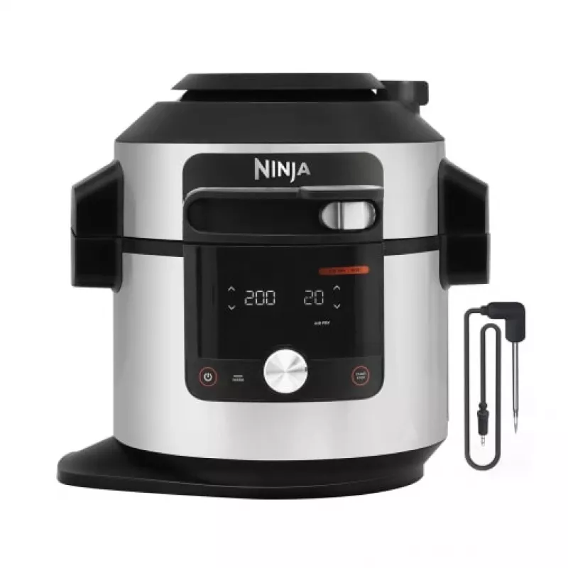 Panela multifunções Ninja OL750EU 7,5 L 1760 W preto aço inoxidável, 14 programas automáticos
