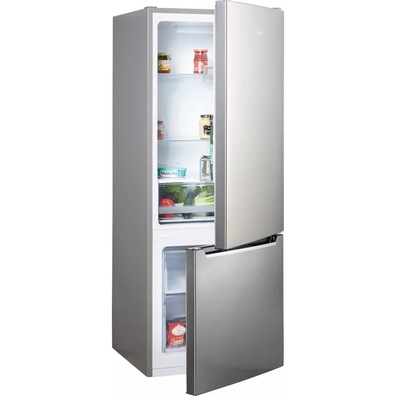 Amica FK244.4X(E) frigorífico combinado de instalação livre, congelador em baixo, frigorífico de 153 l, congelador de 52 l, FrostControl, classe energética E