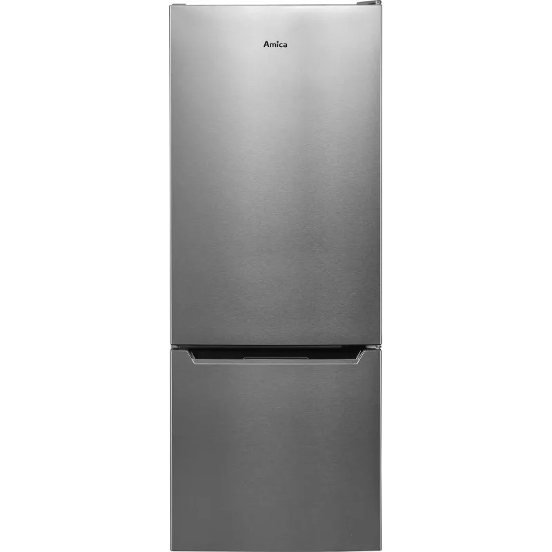 Amica FK244.4X(E) frigorífico combinado de instalação livre, congelador em baixo, frigorífico de 153 l, congelador de 52 l, FrostControl, classe energética E