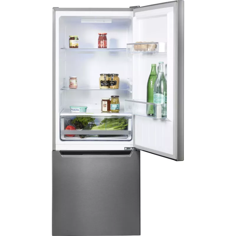 Amica FK244.4X(E) frigorífico combinado de instalação livre, congelador em baixo, frigorífico de 153 l, congelador de 52 l, FrostControl, classe energética E
