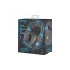 Headset gaming com fios Fury NFU-1584 com microfone de arco, circumaural, 98 dB, 15–25000 Hz, cabo de 2 m, USB e 3,5 mm, azul