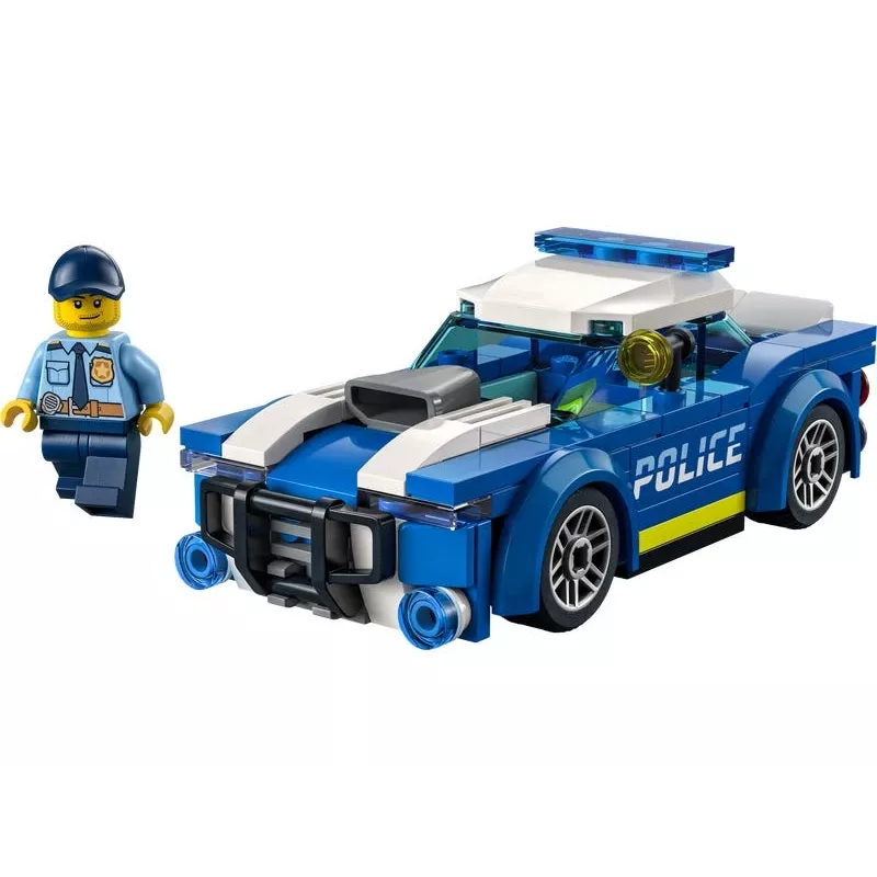 LEGO 60312 City Carro de Polícia brinquedo para crianças a partir dos 5 anos com minifigura de polícia pequena ideia de presente série de aventuras veículo de perseguição conjunto de construção