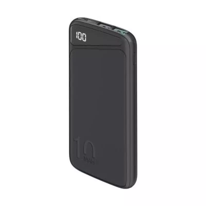 Powerbank de carregamento rápido 10.000 mAh (preto, USB-C PD, QC 3.0, 10.000 mAh)