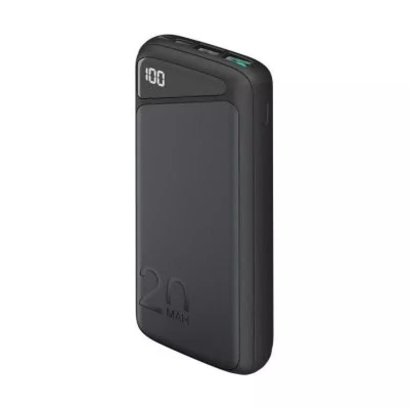 Powerbank de carregamento rápido 20.000 mAh (preto, PD, Quick Charge 3.0, Super Charge)