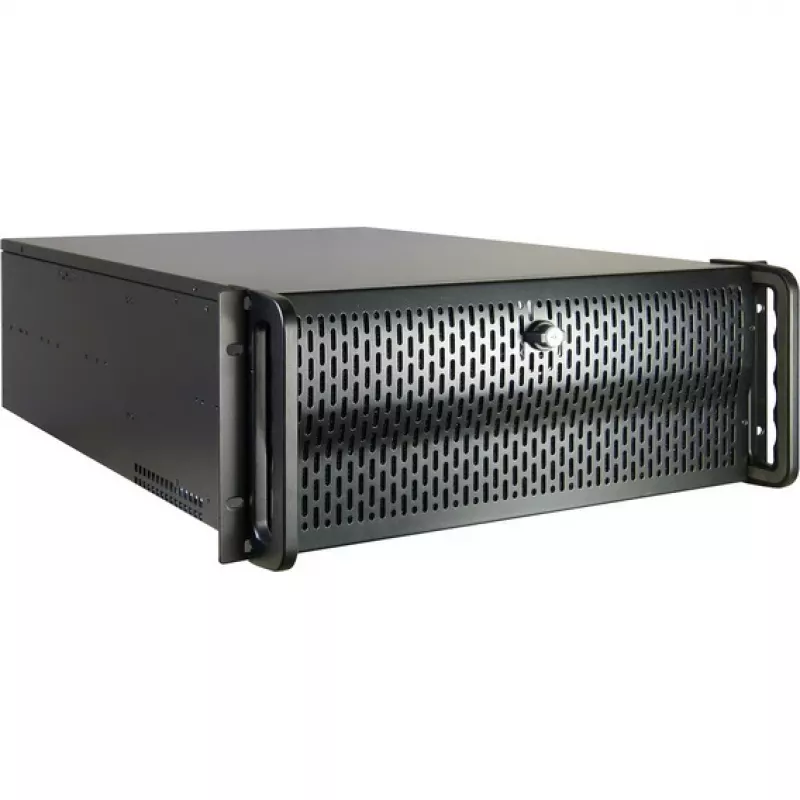 Caixa de servidor Inter-Tech IPC 4U-4129L rack metálico prateado