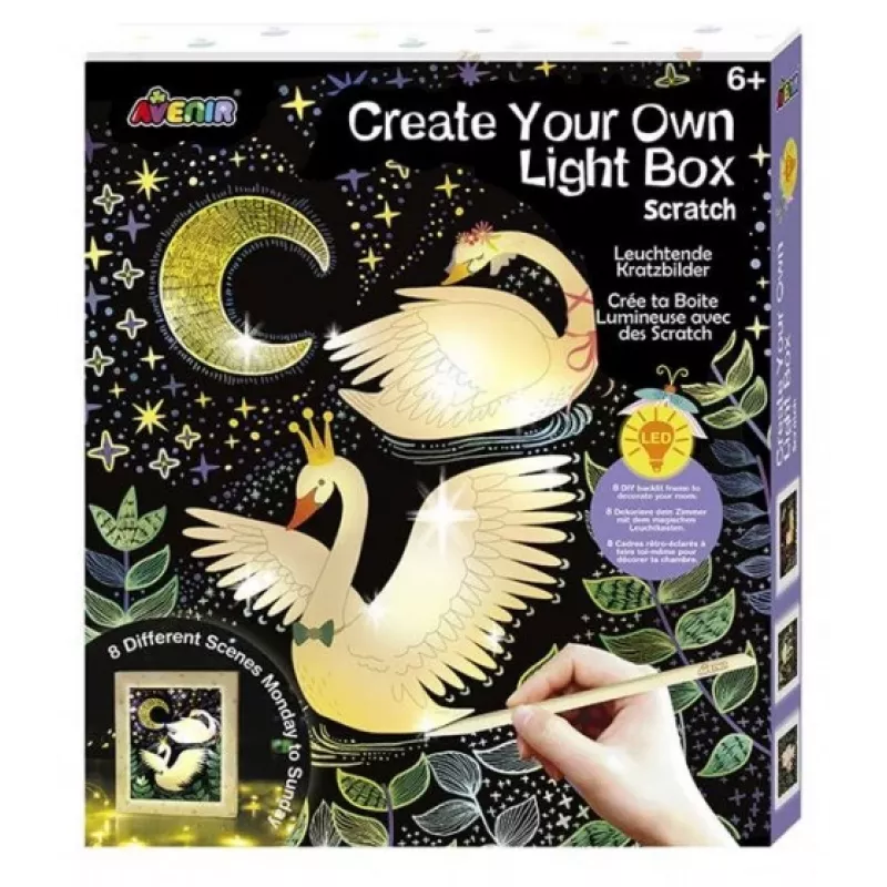 Avenir Create Your Own Lightbox - Trabalhos manuais para crianças dos 6 aos 7 anos - Fat Brain Toys
