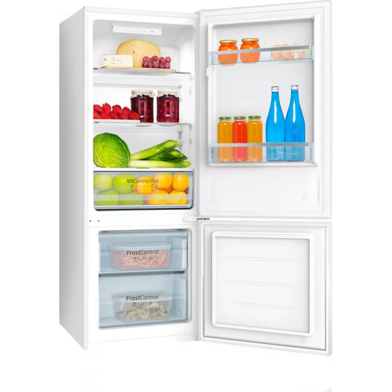 Amica FK244.4(E) frigorífico combinado de instalação livre, congelador em baixo, frigorífico de 153 l, congelador de 52 l, FrostControl, classe energética E