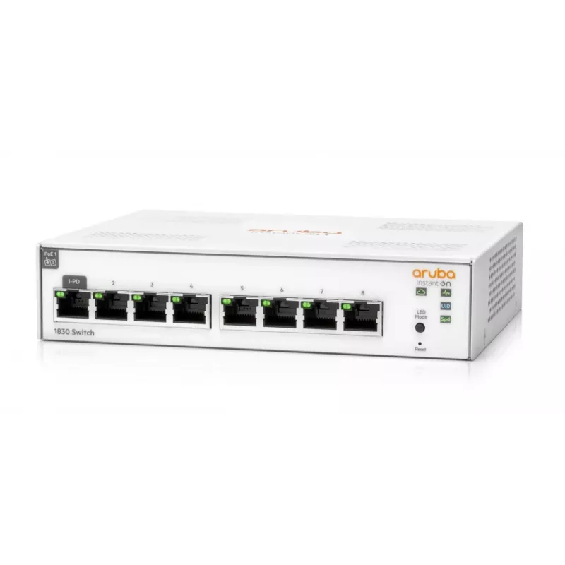 Comutador gerido HPE Aruba Networking Aruba Instant On 1830 8G L2 Gigabit Ethernet