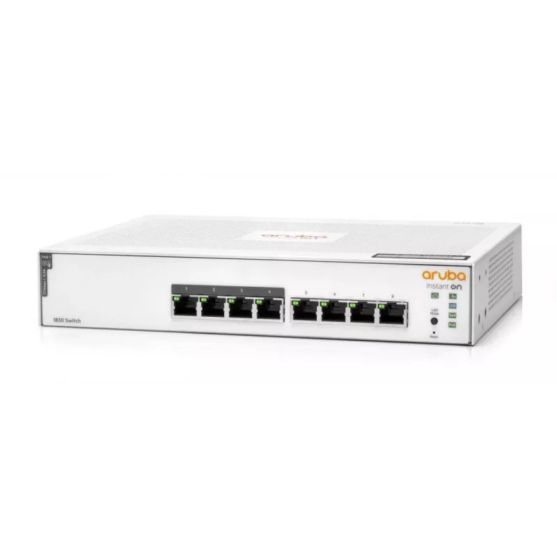 Comutador HPE Aruba Networking Instant On 8p Gigabit CL4 PoE 65W 1830