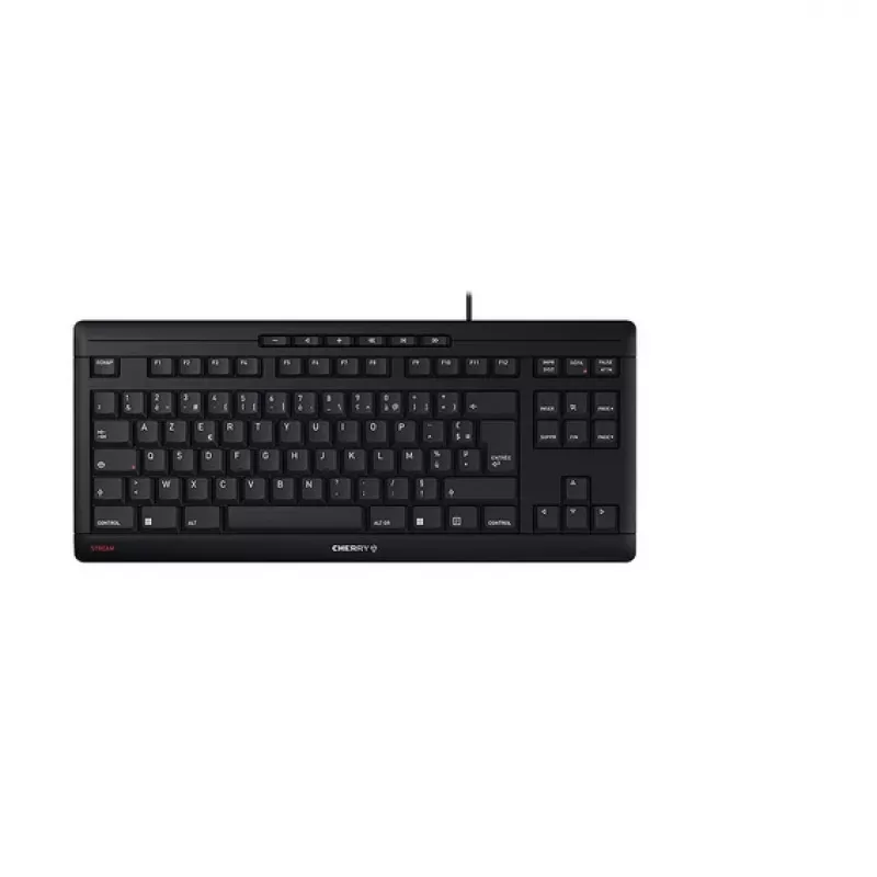Teclado CHERRY STREAM TKL USB AZERTY francês preto com fio 94 teclas