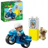 Conjunto de mota de brinquedo LEGO Duplo Polícia 10967 com rodas móveis e figura de polícia