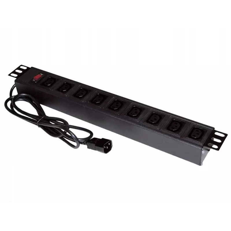 ALANTEC Régua de alimentação 19 polegadas - 9 tomadas UPS - Ficha UPS-C14 (PZ010)