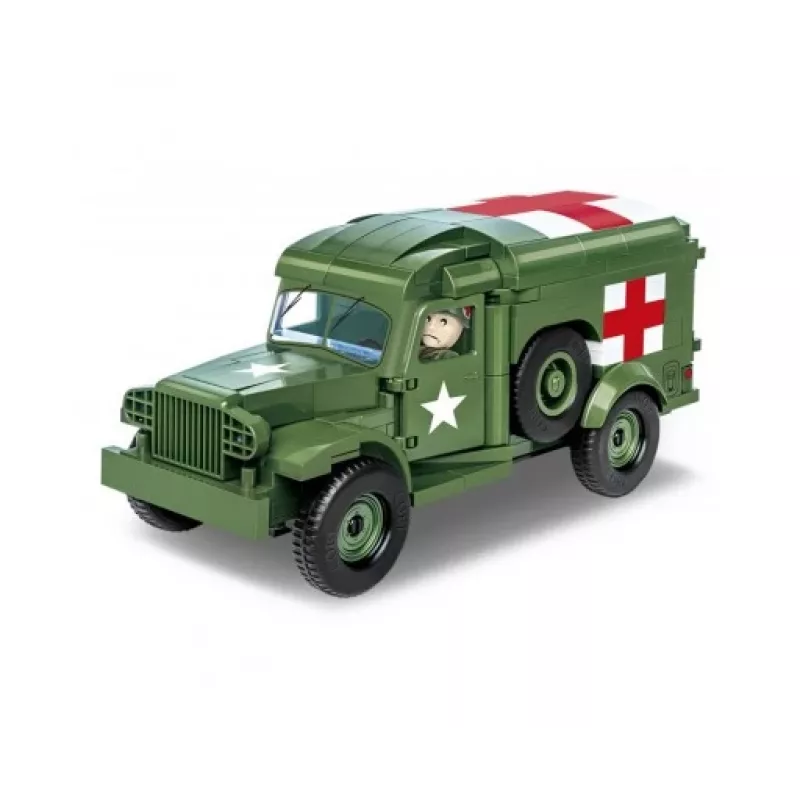 Brinquedo de construção Cobi Dodge WC-54 ambulância modelo 2257 escala 1:35 kit