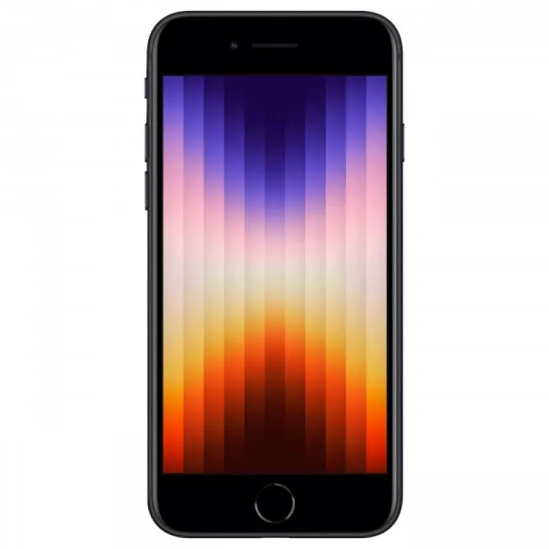 iPhone SE 2022 128GB Dual-SIM Midnight 11,94 cm 4,7 polegadas ecrã IPS LCD iOS 15. Câmara 12MP