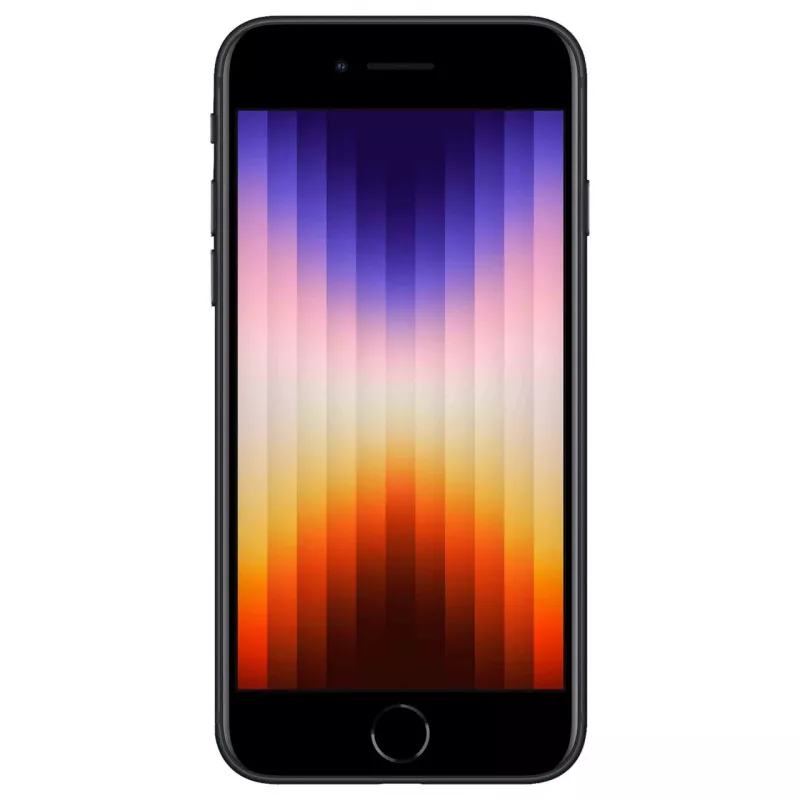 iPhone SE 2022 128GB Dual-SIM Midnight 11,94 cm 4,7 polegadas ecrã IPS LCD iOS 15. Câmara 12MP
