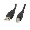 Cabo USB Lanberg CA-USBA-11CC-0050-BK 5 m 2.0 USB B preto (CA-USBA-11CC-0050-BK)