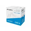 Cabo de rede LANBERG Cat6 SFTP LCS6-11CU-0305-S, 305 m, 23 AWG, cinzento, bainha PVC