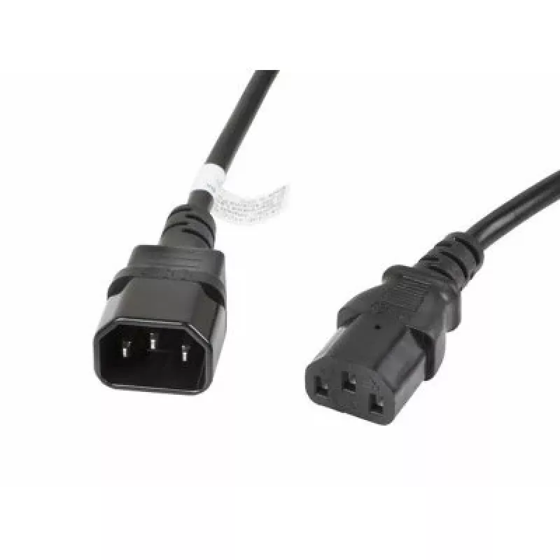 Cabo de alimentação Lanberg CA-C13E-11CC-0030-BK preto 3 m conector macho C13 conector macho C14 (CA-C13E-11CC-0030-BK)