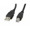 Cabo USB Lanberg CA-USBA-10CC-0030-BK 3 m USB 2.0 USB B preto (CA-USBA-10CC-0030-BK)