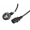 Cabo de alimentação Lanberg CA-C13C-11CC-0030-BK preto 3 m conector fêmea C13 CEE7/7 (CA-C13C-11CC-0030-BK)