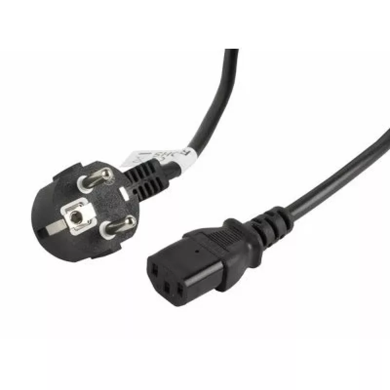 Cabo de alimentação Lanberg CA-C13C-11CC-0030-BK preto 3 m conector fêmea C13 CEE7/7 (CA-C13C-11CC-0030-BK)