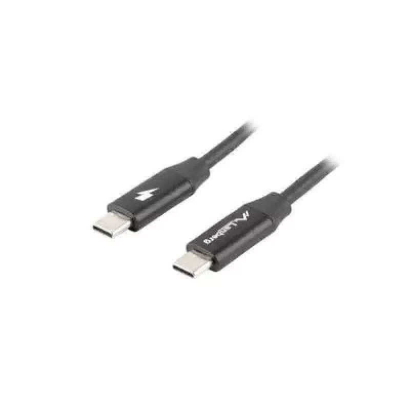 Cabo USB-C para USB-C LANBERG CA-CMCM-40CU-0018-BK — USB 2.0, 1,8 m, preto